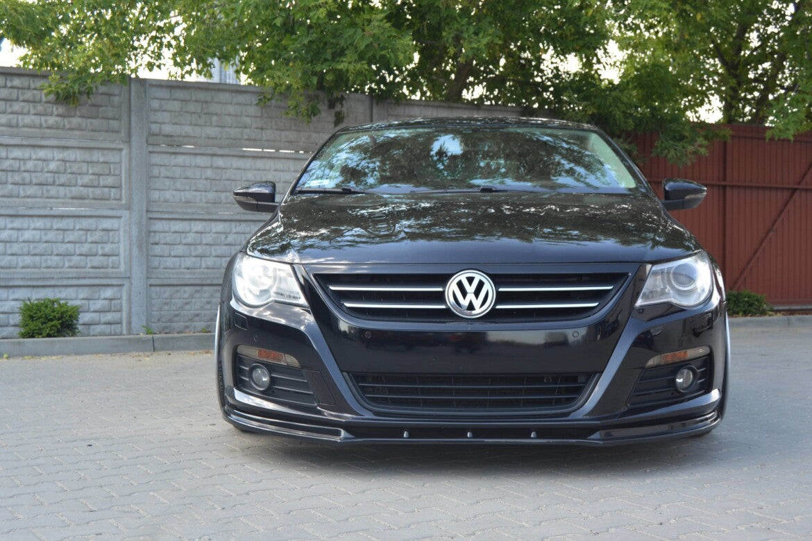Frontlippe V.1 passend für VW Passat CC vor FL Standard Stoßstange schwarz Hochglanz
