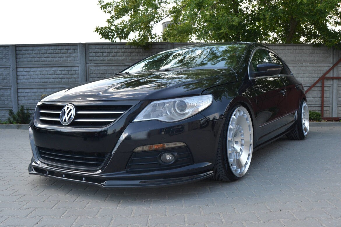Frontlippe V.1 passend für VW Passat CC vor FL Standard Stoßstange schwarz Hochglanz