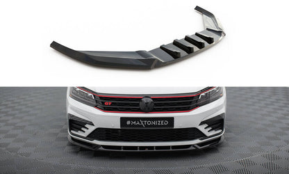 Frontlippe V.1 passend für VW Passat GT B8 FL USA schwarz Hochglanz