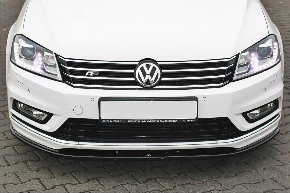 Frontlippe V.1 passend für VW Passat R-Line B7 schwarz Hochglanz