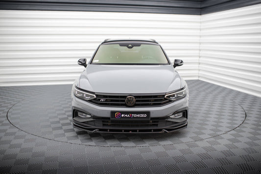 Frontlippe V.1 passend für VW Passat R-Line B8 FL schwarz Hochglanz