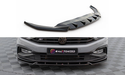 Frontlippe V.1 passend für VW Passat R-Line B8 FL schwarz Hochglanz