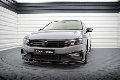 Frontlippe V.1 passend für VW Passat R-Line B8 FL schwarz Hochglanz