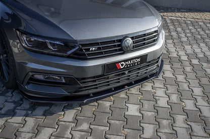 Frontlippe V.1 passend für VW Passat R-Line B8 schwarz Hochglanz