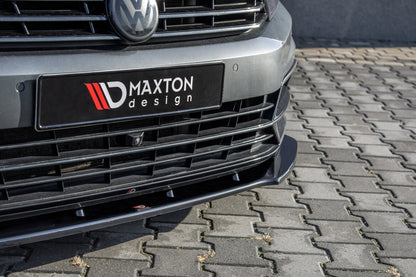 Frontlippe V.1 passend für VW Passat R-Line B8 schwarz Hochglanz