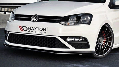 Frontlippe V.1 passend für VW Polo GTI Mk5 FL schwarz Hochglanz