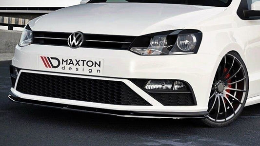 Frontlippe V.1 passend für VW Polo GTI Mk5 FL schwarz Hochglanz