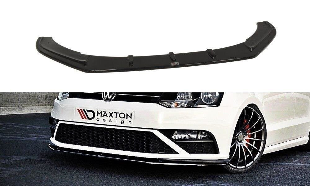 Frontlippe V.1 passend für VW Polo GTI Mk5 FL schwarz Hochglanz