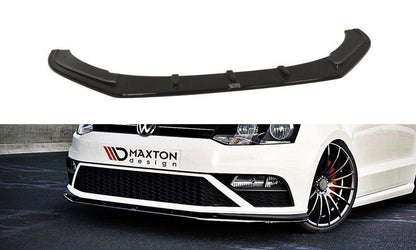 Frontlippe V.1 passend für VW Polo GTI Mk5 FL schwarz Hochglanz