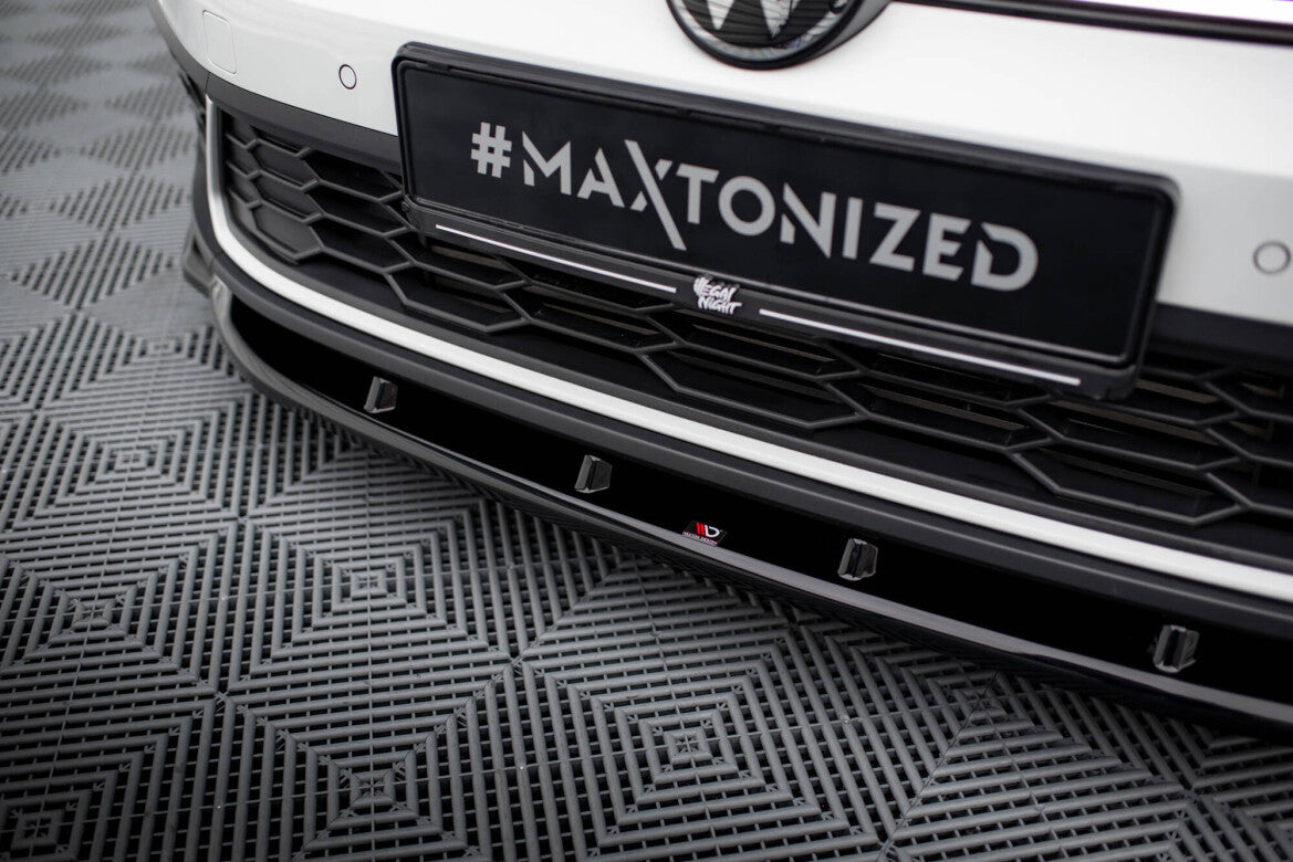 Frontlippe V.1 passend für VW Polo GTI Mk6 FL schwarz Hochglanz