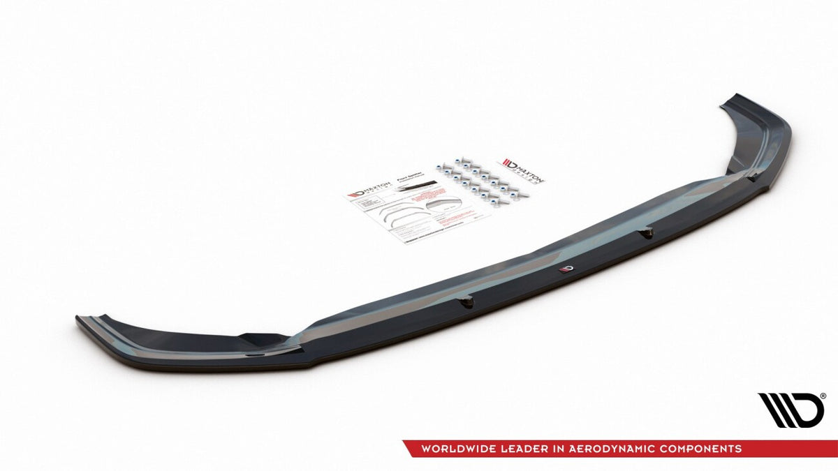 Frontlippe V.1 passend für VW Polo GTI / R-line Mk6 schwarz Hochglanz