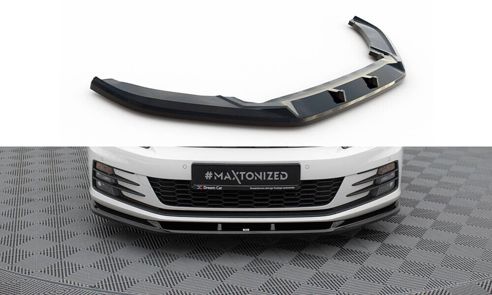 Frontlippe V.1 passend für VW Scirocco Mk3 FL schwarz Hochglanz