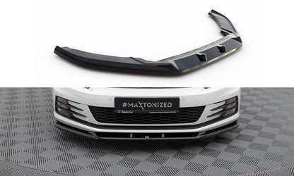 Frontlippe V.1 passend für VW Scirocco Mk3 FL schwarz Hochglanz