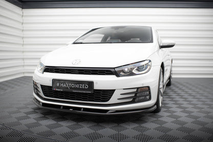 Frontlippe V.1 passend für VW Scirocco Mk3 FL schwarz Hochglanz