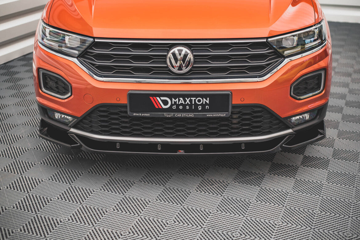 Frontlippe V.1 passend für VW T-Roc Mk1 schwarz Hochglanz