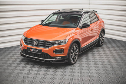 Frontlippe V.1 passend für VW T-Roc Mk1 schwarz Hochglanz