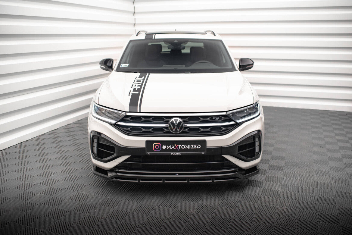 Frontlippe V.1 passend für VW T-Roc R / R-Line Mk1 FL schwarz Hochglanz