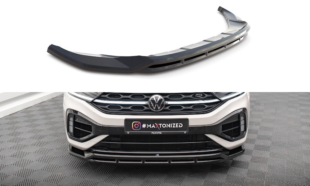 Frontlippe V.1 passend für VW T-Roc R / R-Line Mk1 FL schwarz Hochglanz