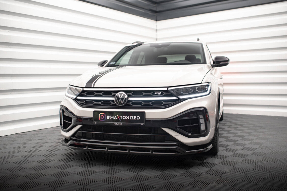 Frontlippe V.1 passend für VW T-Roc R / R-Line Mk1 FL schwarz Hochglanz