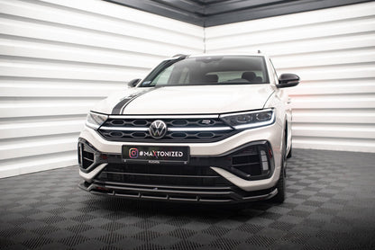 Frontlippe V.1 passend für VW T-Roc R / R-Line Mk1 FL schwarz Hochglanz