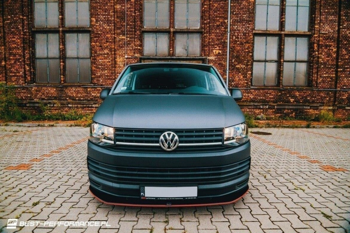 Frontlippe V.1 passend für VW T6 schwarz Hochglanz