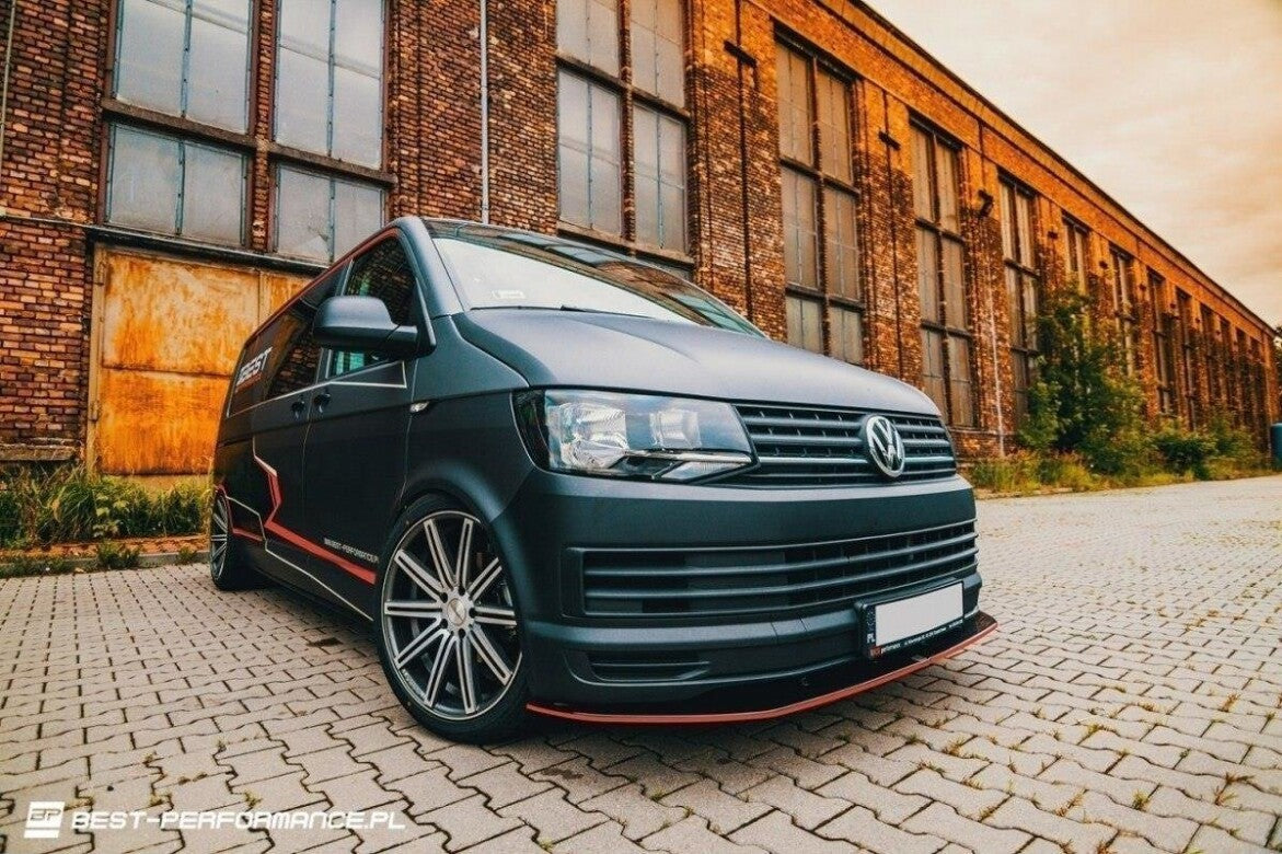 Frontlippe V.1 passend für VW T6 schwarz Hochglanz