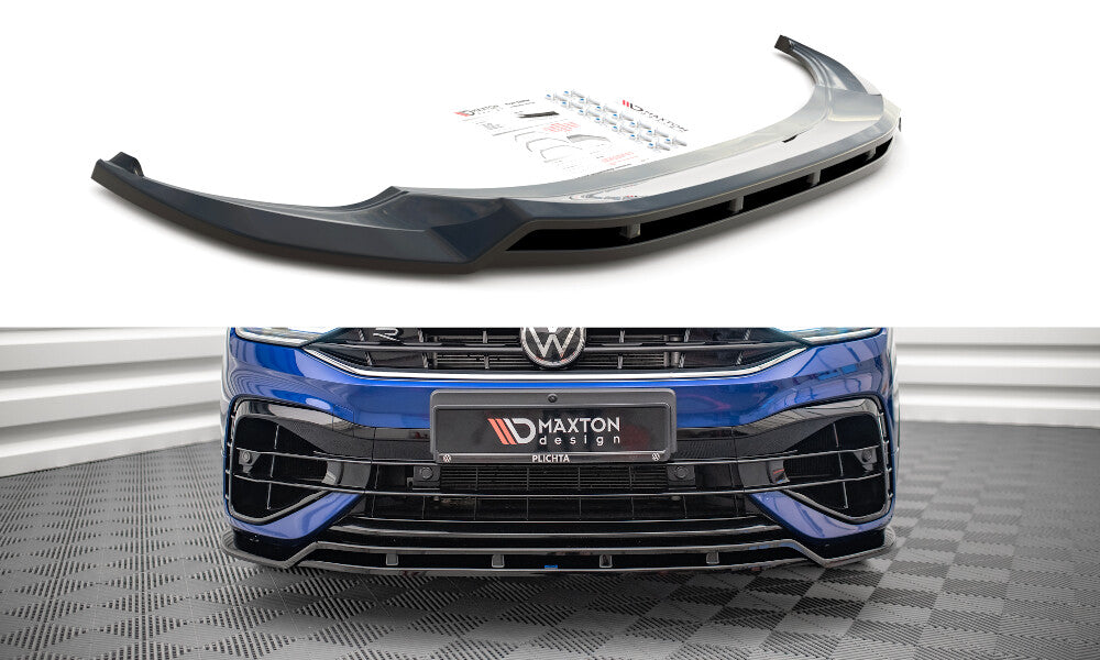 Frontlippe V.1 passend für VW Tiguan R / R-Line Mk2 FL schwarz Hochglanz