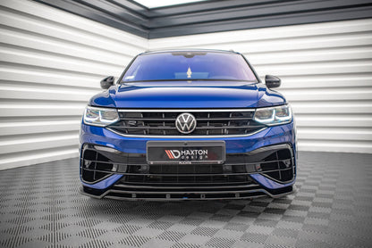Frontlippe V.1 passend für VW Tiguan R / R-Line Mk2 FL schwarz Hochglanz