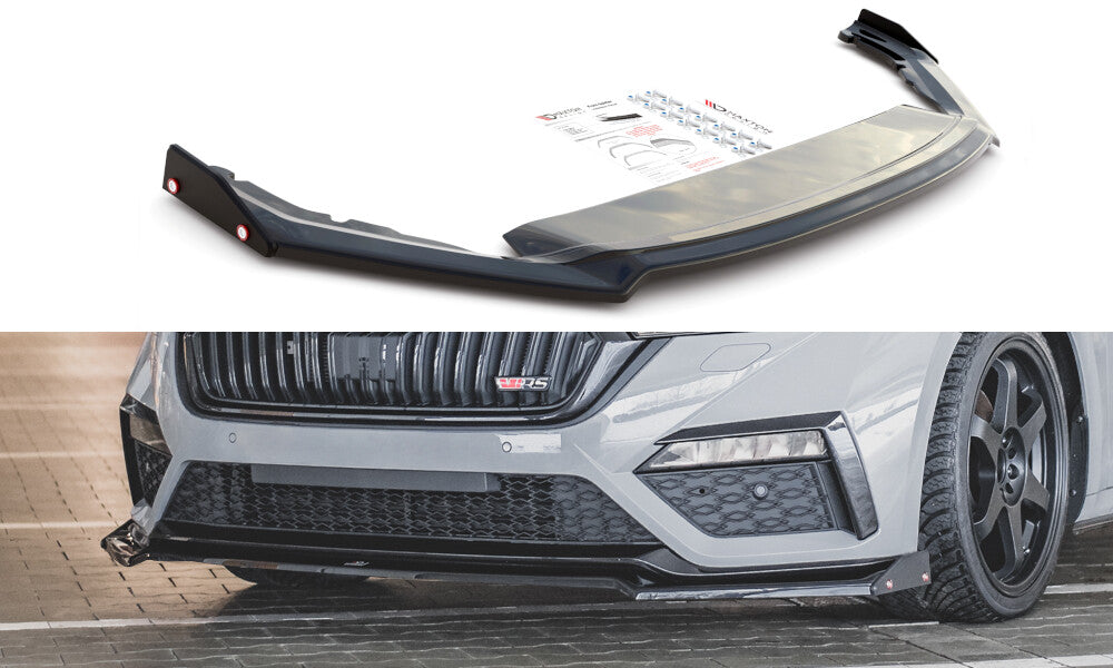 Frontlippe V.2 + Flaps passend für Skoda Octavia RS Mk4