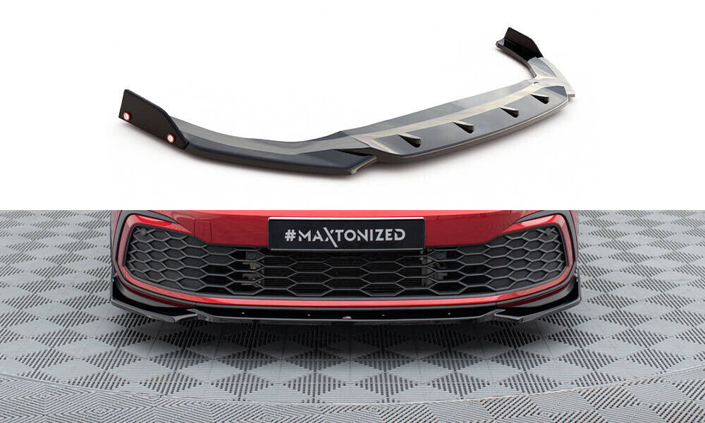 Frontlippe V.2 + Flaps passend für VW Golf GTI / GTE / GTD / R-Line Mk8
