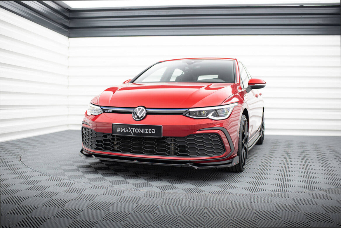 Frontlippe V.2 + Flaps passend für VW Golf GTI / GTE / GTD / R-Line Mk8