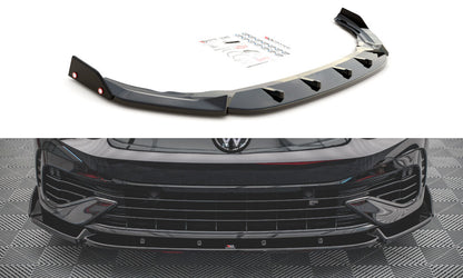 Frontlippe V.2 + Flaps passend für VW Golf R Hatchback / Variant Mk8