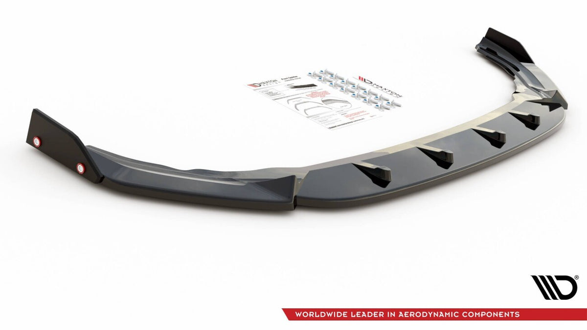 Frontlippe V.2 + Flaps passend für VW Golf R Hatchback / Variant Mk8