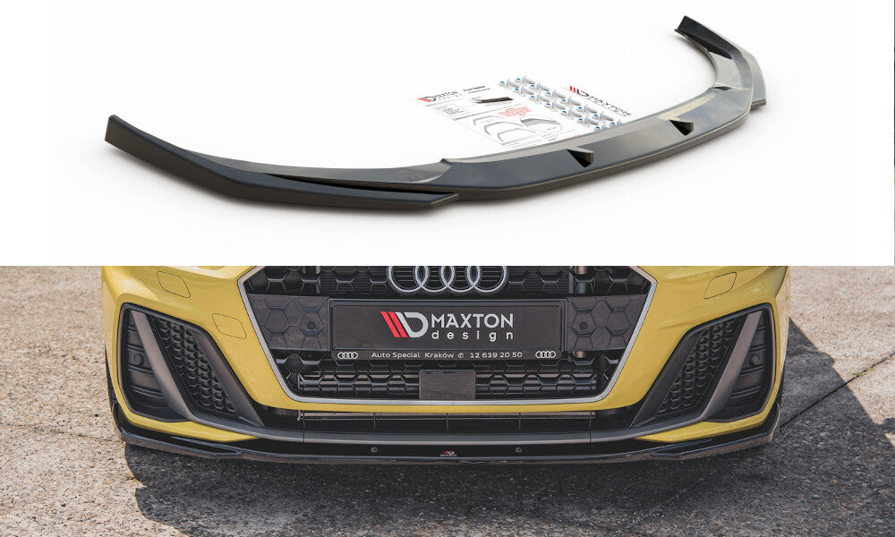 Frontlippe V.2 passend für Audi A1 S-Line GB schwarz Hochglanz