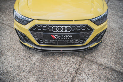 Frontlippe V.2 passend für Audi A1 S-Line GB schwarz Hochglanz