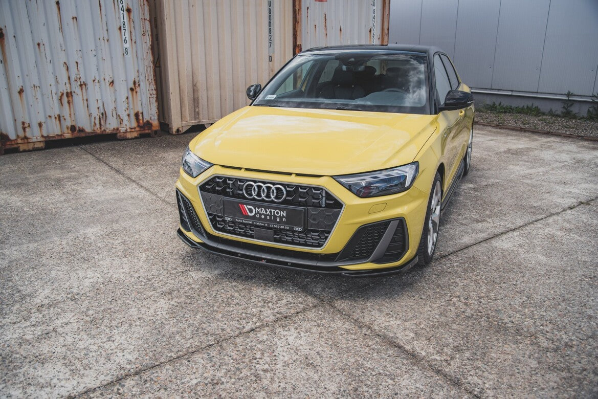 Frontlippe V.2 passend für Audi A1 S-Line GB schwarz Hochglanz