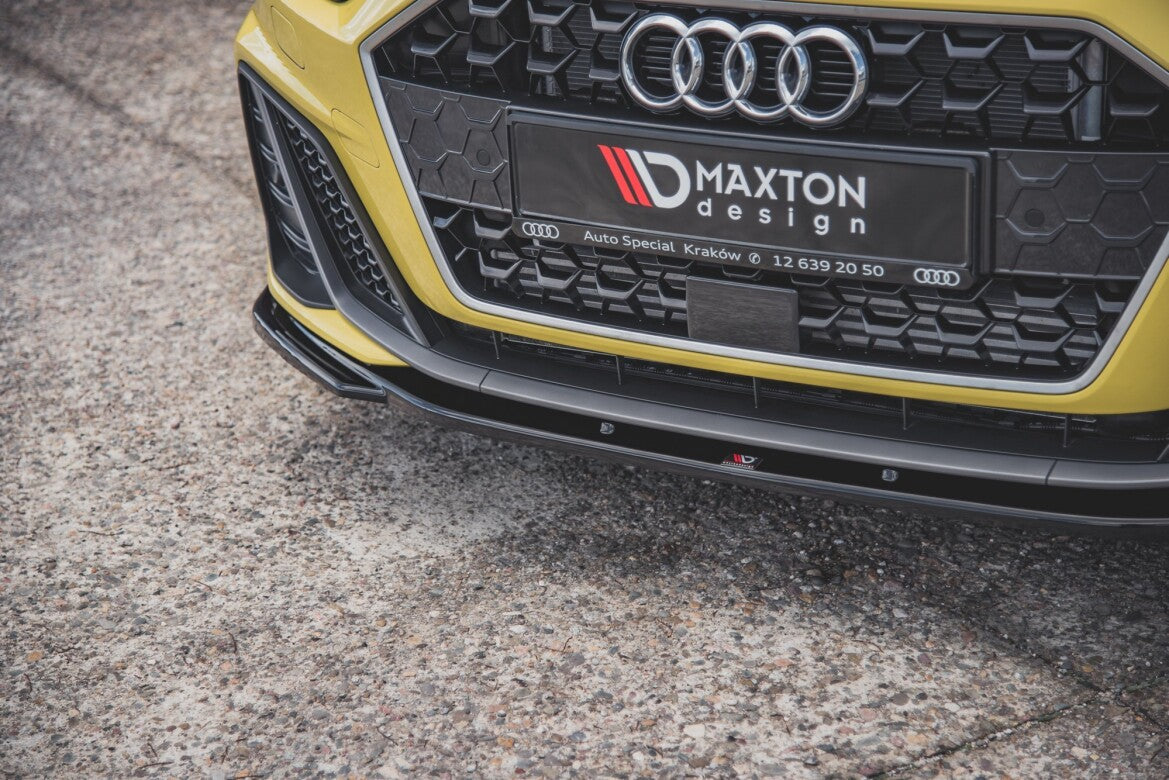 Frontlippe V.2 passend für Audi A1 S-Line GB schwarz Hochglanz