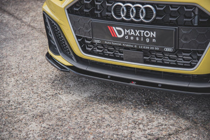Frontlippe V.2 passend für Audi A1 S-Line GB schwarz Hochglanz
