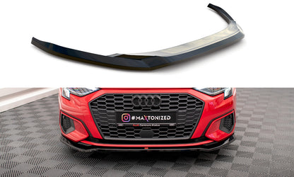 Frontlippe V.2 passend für Audi A3 8Y schwarz Hochglanz