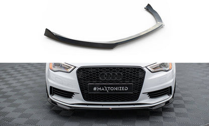 Frontlippe V.2 passend für Audi A3 Limousine 8V schwarz Hochglanz