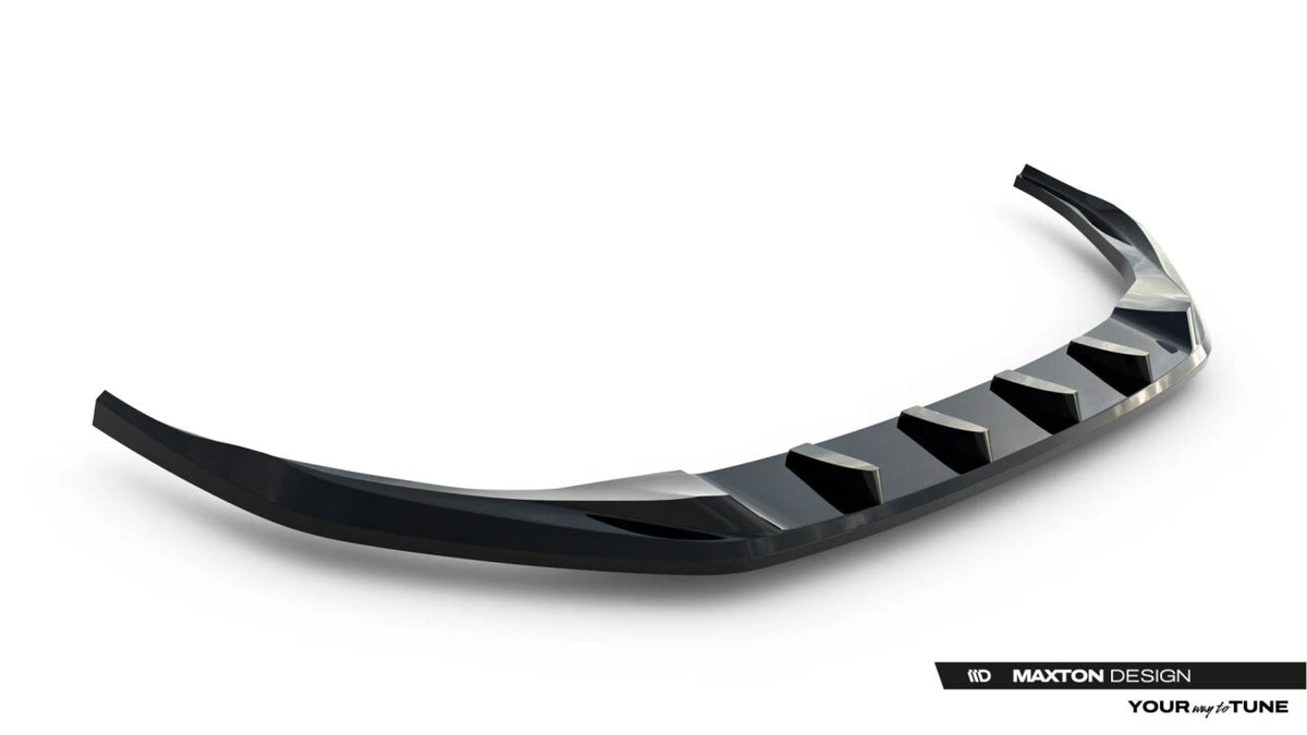 Frontlippe V.2 passend für Audi A3 Limousine 8Y Facelift schwarz Hochglanz