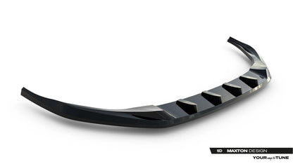 Frontlippe V.2 passend für Audi A3 Limousine 8Y Facelift schwarz Hochglanz