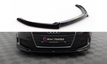 Frontlippe V.2 passend für Audi A3 Sportback 8V FL schwarz Hochglanz