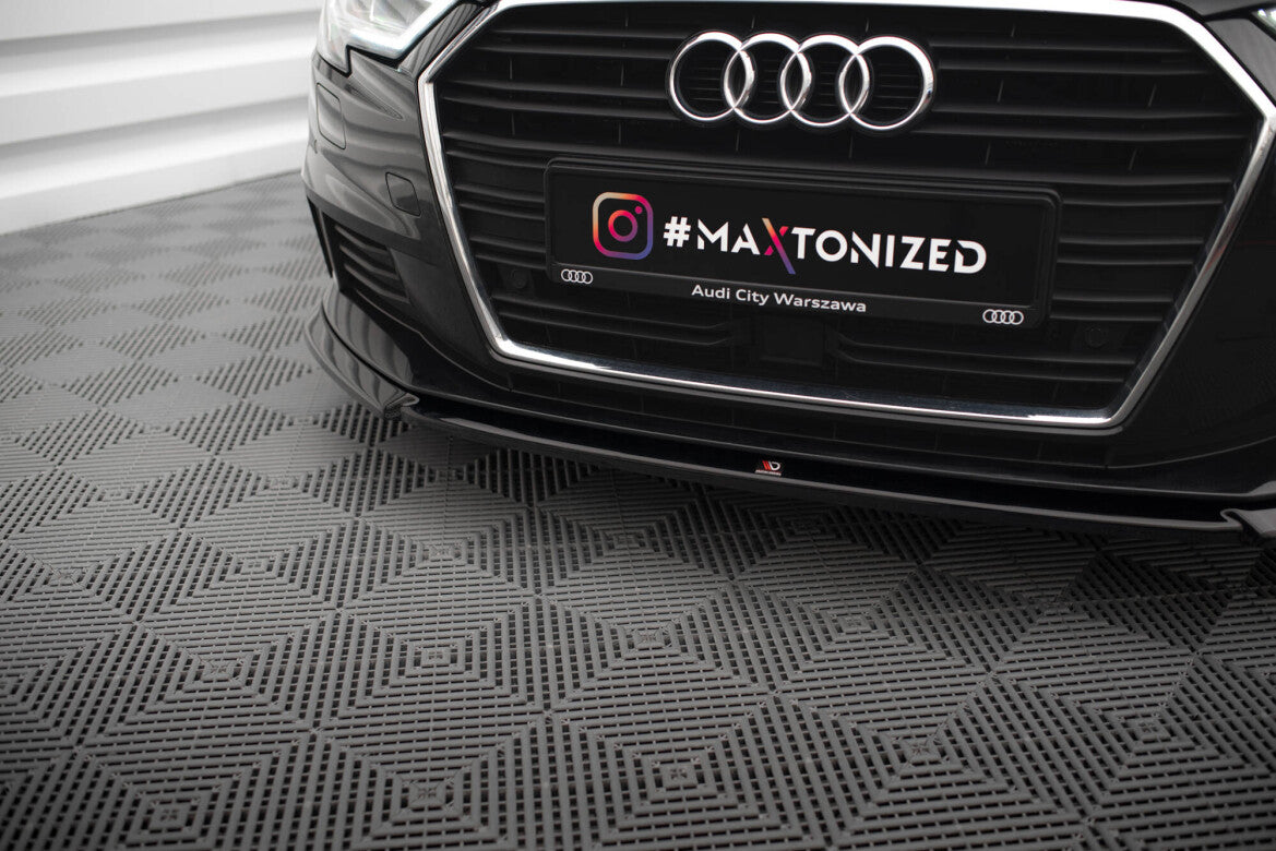 Frontlippe V.2 passend für Audi A3 Sportback 8V FL schwarz Hochglanz