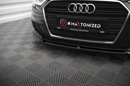 Frontlippe V.2 passend für Audi A3 Sportback 8V FL schwarz Hochglanz