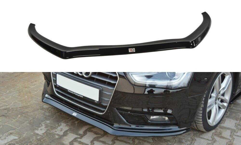 Frontlippe V.2 passend für Audi A4 B8 FL schwarz Hochglanz