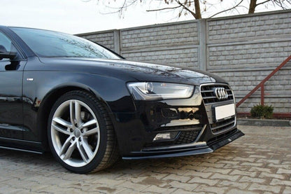 Frontlippe V.2 passend für Audi A4 B8 FL schwarz Hochglanz