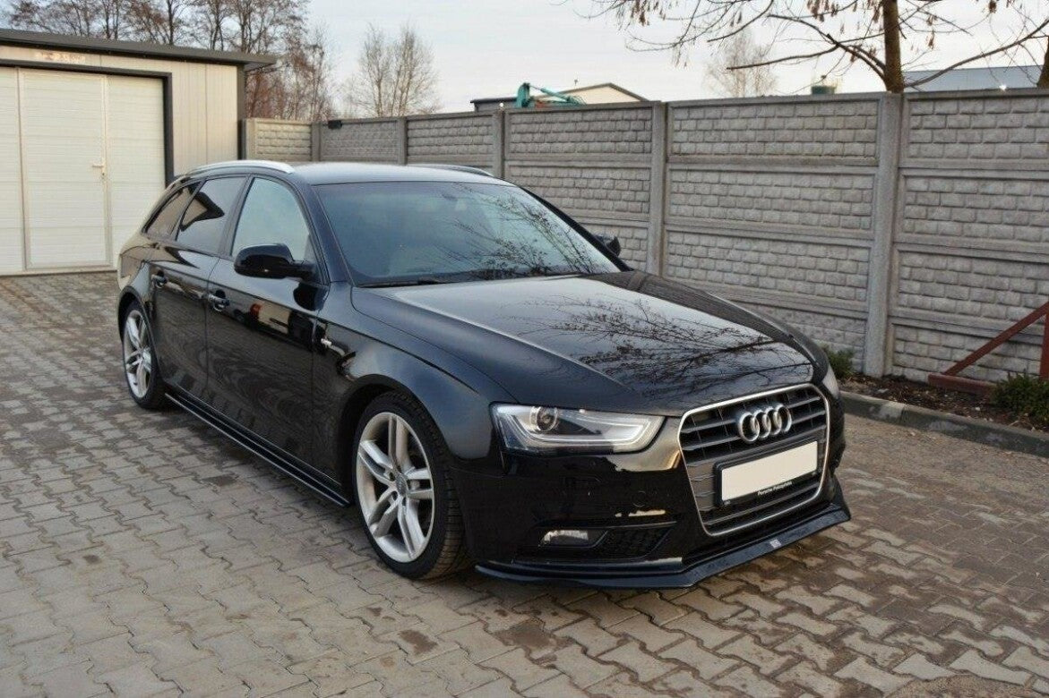 Frontlippe V.2 passend für Audi A4 B8 FL schwarz Hochglanz