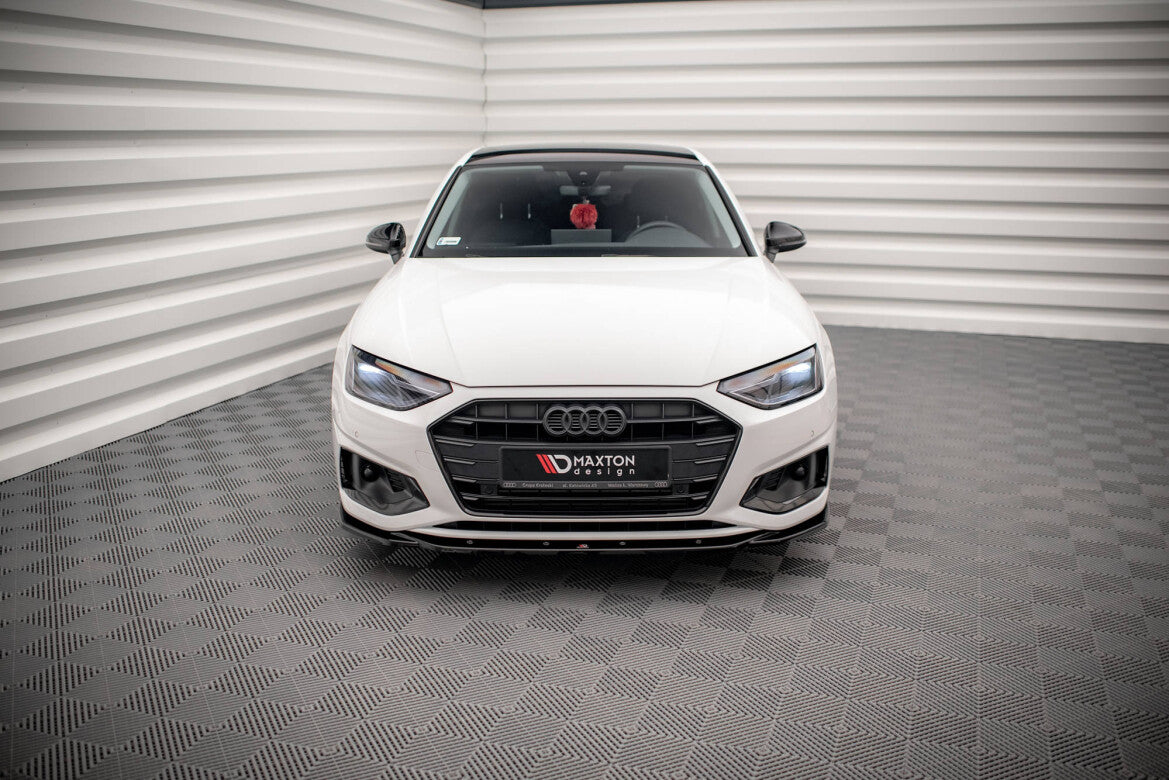 Frontlippe V.2 passend für Audi A4 B9 FL schwarz Hochglanz