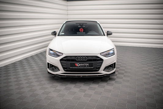 Frontlippe V.2 passend für Audi A4 B9 FL schwarz Hochglanz